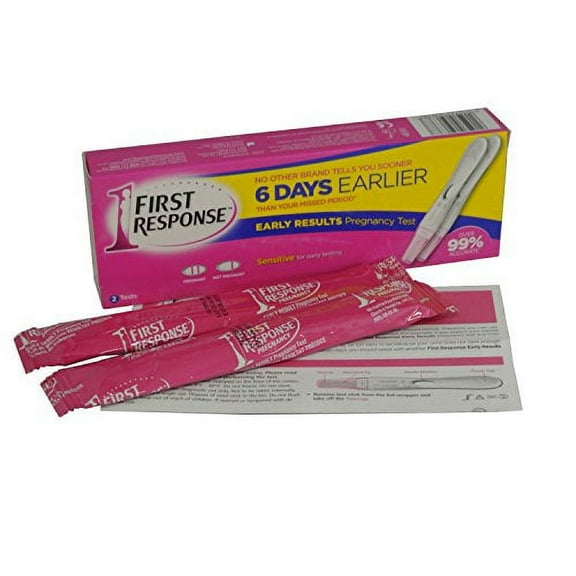 First Response Early Result Pregnancy Test, 2 Pack (Packaging & Test Design May Vary) (Pack of 3)