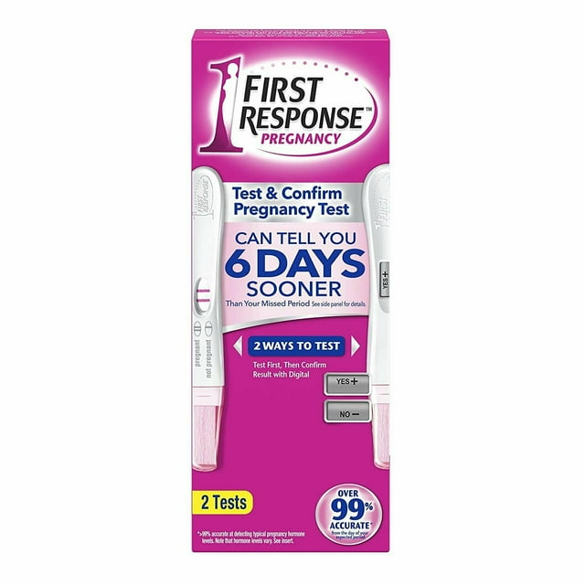 First Response Test and Confirm Pregnancy Test Kits