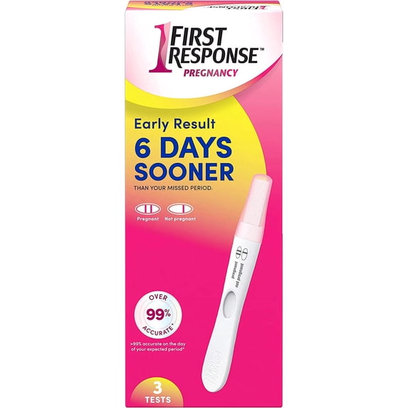 Justin Smith R662 First Response FIRST RESPONSE Triple Check Pregnancy Test Kit, Early Result, Digital ...