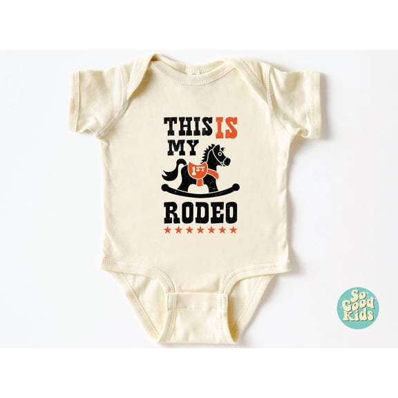 This Is My First Rodeo Baby Bodysuit, 1St Kids Shirt, First Birthday Rodeo Tee, Western Southern Texas Shirt, Kids Gift Shirt Cool Baby Clothing, Cute Baby Onesie, BABY BODYSUIT LAT 4424