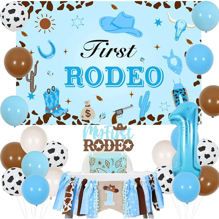 First Rodeo Birthday Party Supplies - 10 Pack Western Cowboy Goodie Boxes, 6.25x3.75x3.5 Inch Treat Favor Bags