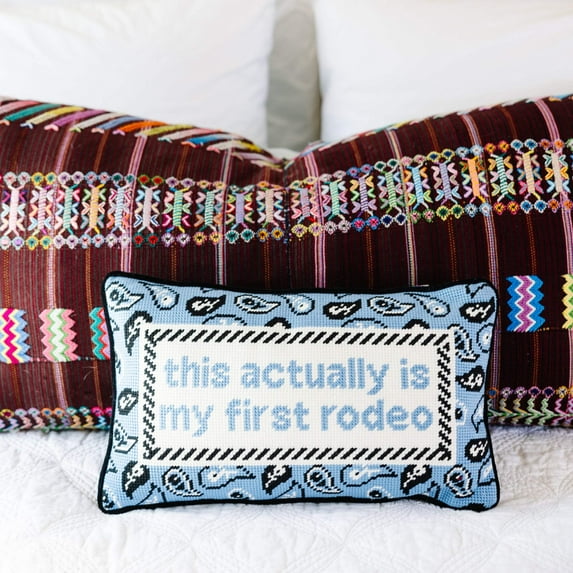 Furbish - First Rodeo Needlepoint Pillow