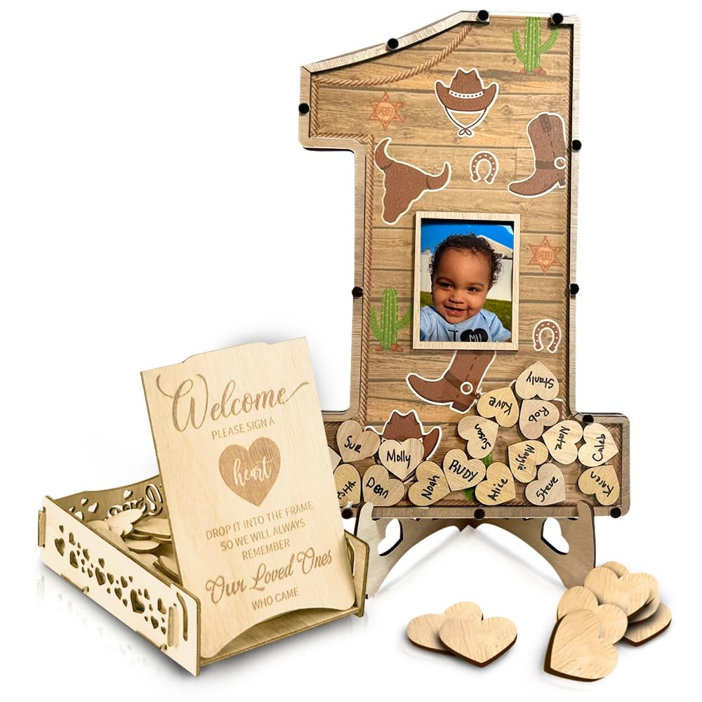 My First Rodeo PresNok Birthday Guest Book Alternative Centerpiece ...