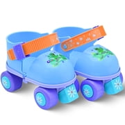 First Roller Skates for Toddlers,Adjustable Quad Skates for Kids Ages 2-6, Beginner Friendly & Stable Training Skates for Boys and Girls