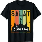 First Salat 5 Times Day Muslim Prayer Design Ramadan Kareem T-Shirt