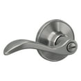thumbnail image 1 of First Secure by Schlage Presley Bed / Bath Privacy Door Lever in Stainless Steel, 1 of 9
