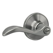 First Secure by Schlage Presley Bed / Bath Privacy Door Lever in Stainless Steel