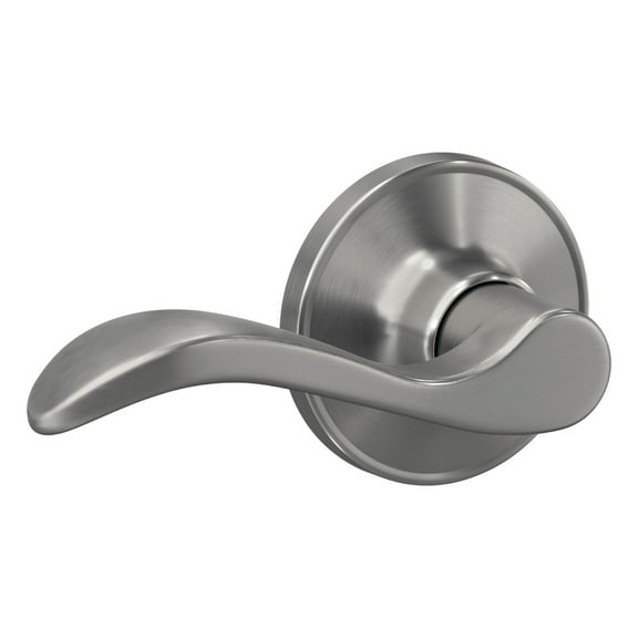 First Secure by Schlage Presley Non-Locking Passage Door Lever in Stainless Steel
