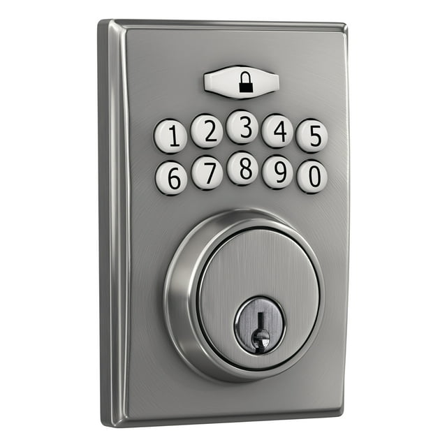 First Secure by Schlage Truss Keypad Electronic Deadbolt in Stainless Steel
