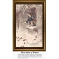 thumbnail image 1 of First Snow of Winter, Vintage Counted Cross Stitch Pattern, Winter Counted Cross Stitch Pattern (Pattern Only, You Provide the Floss and Fabric), 1 of 1