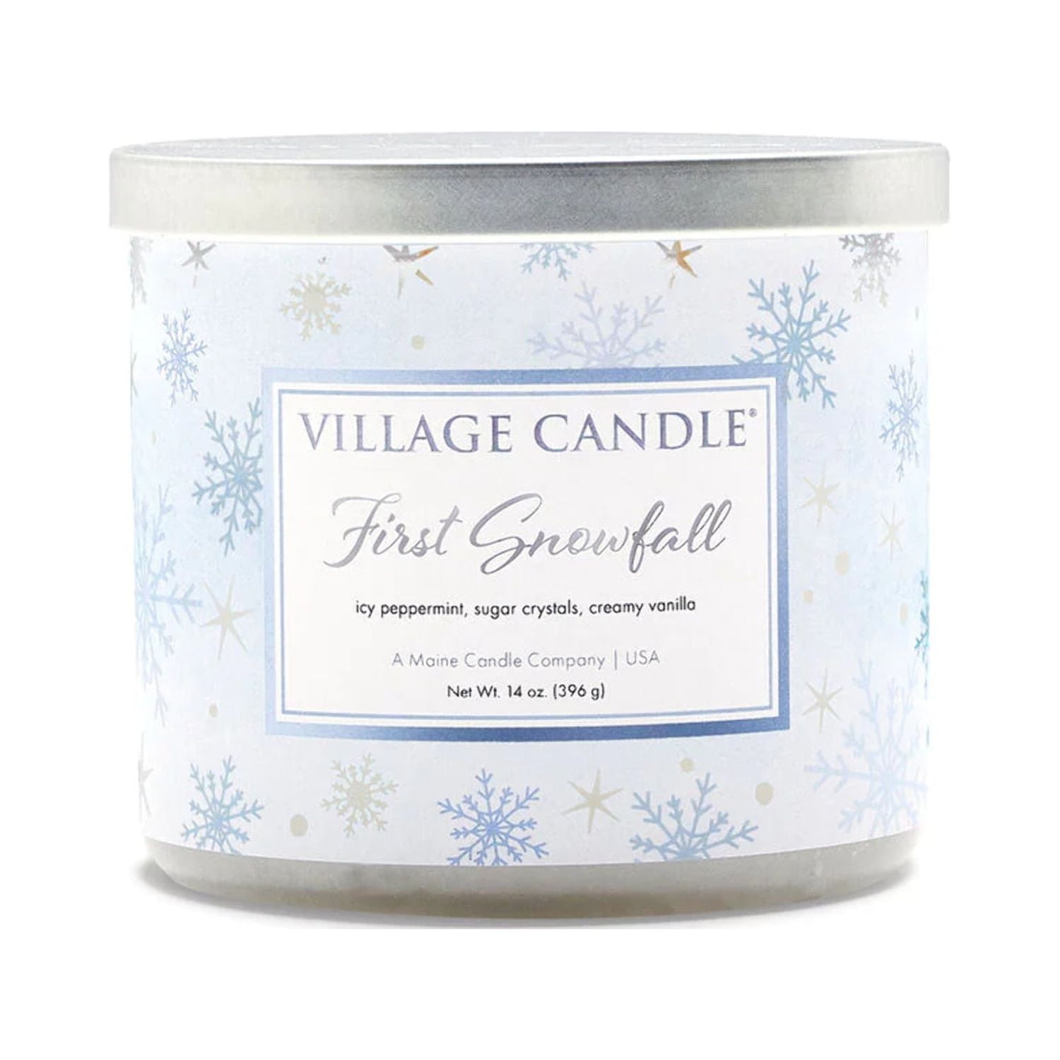 First Snowfall White Scented Jar Candle, 14 oz