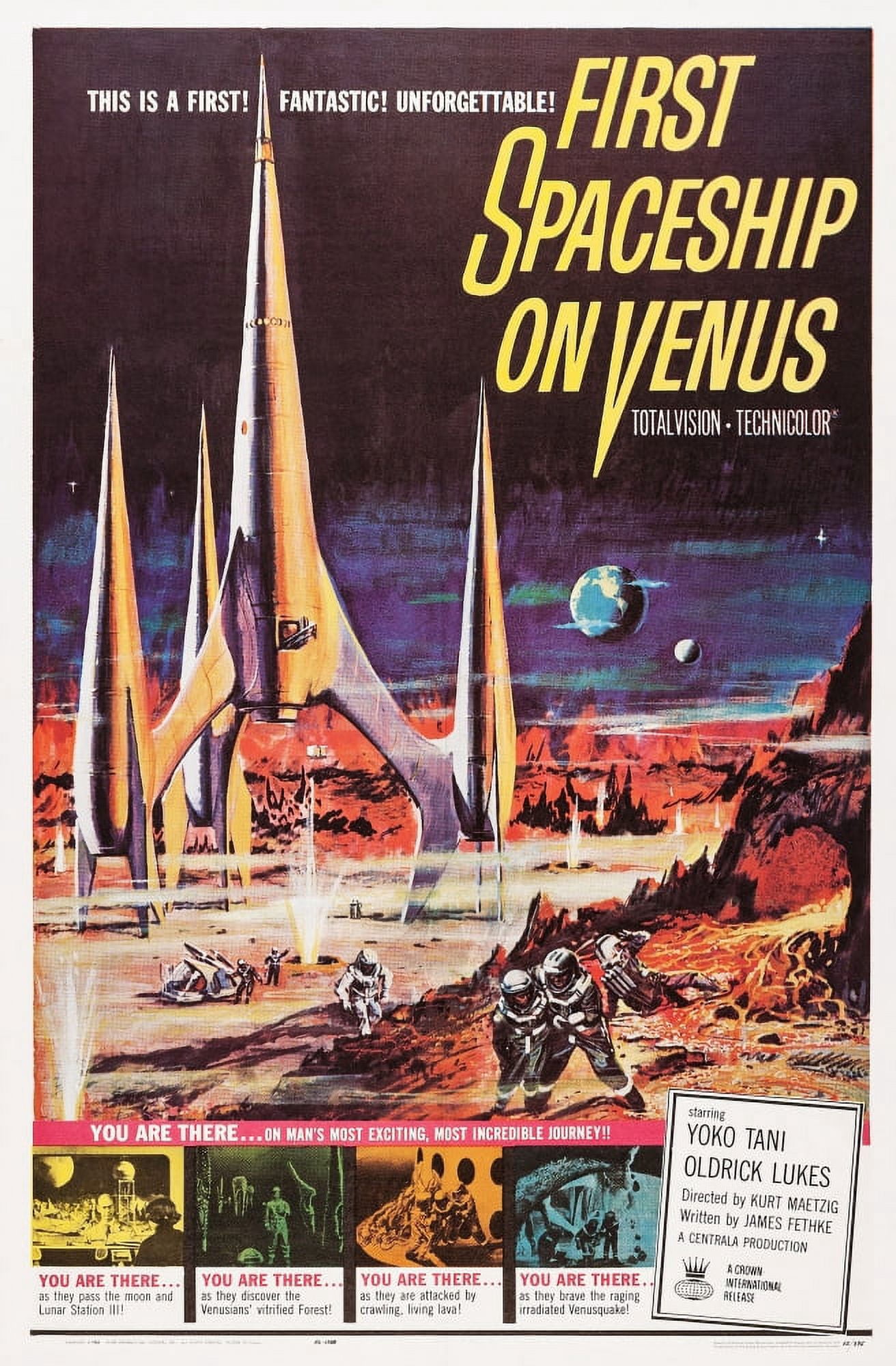 First Spaceship On Venus Canvas Art - (11 x 17)