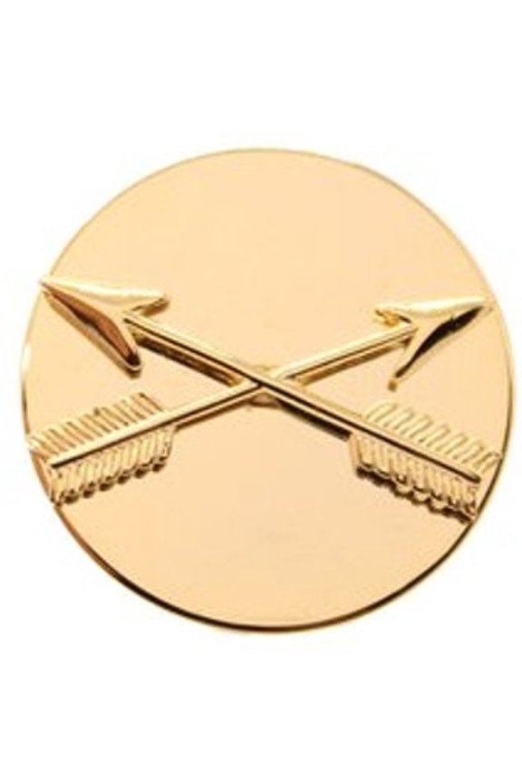 First Special Service Force Collar Pin, 1"D, Crossing Arrows "Devil's Brigade"