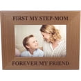 thumbnail image 1 of First My Step-Mom Forever My Friend - 4x6 Inch Wood Picture Frame - Great Gift for Mothers's Day, Birthday or Christmas Gift for Mom Grandma Wife Grandmother, 1 of 3