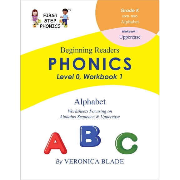 First Step Phonics Level 0, Workbook 1, Alphabet sequence, uppercase