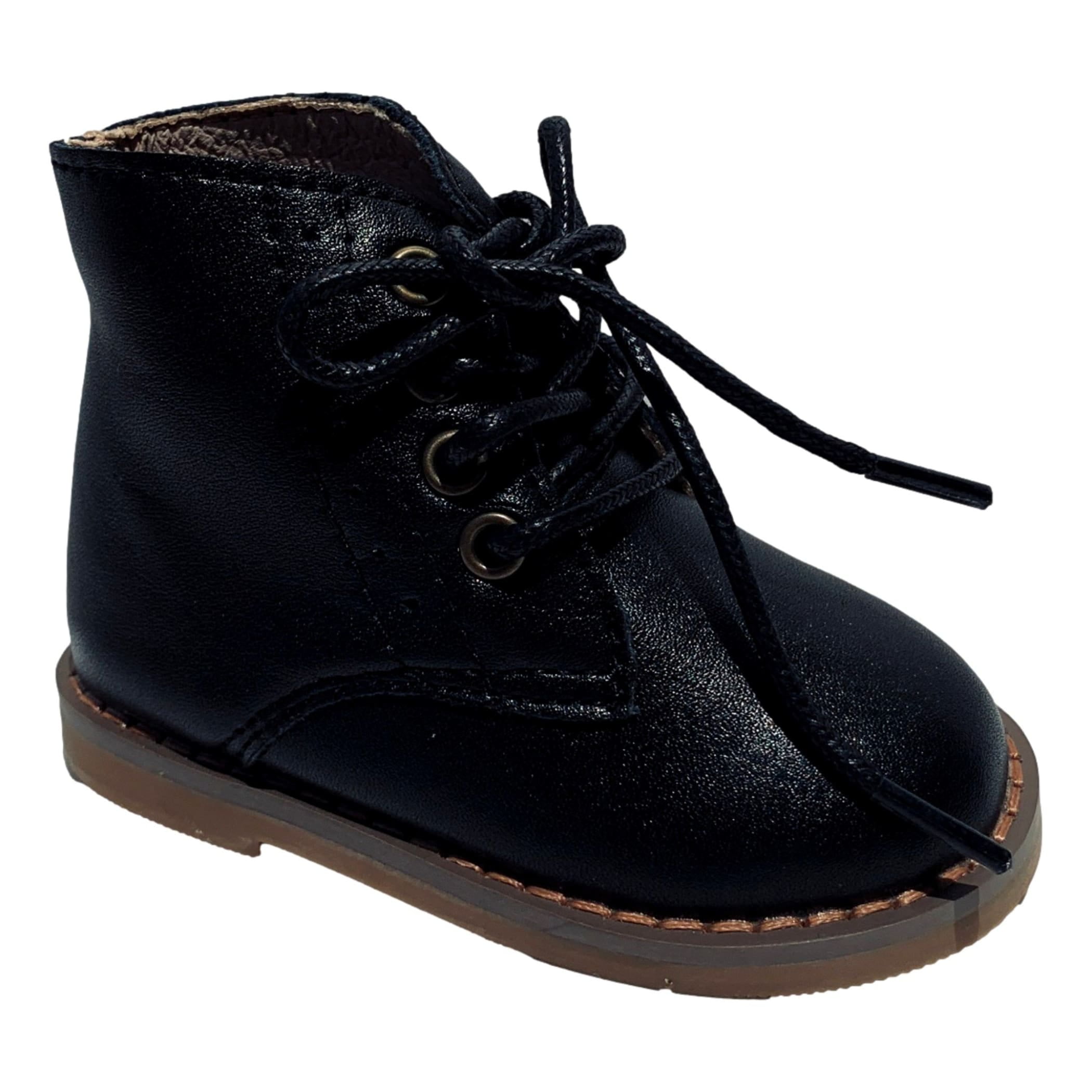 First Steps Hard Bottom Walking Shoes with Extra Ankle Support for