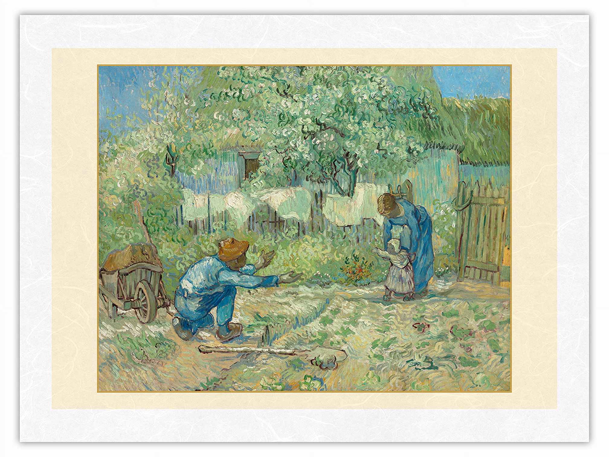 First Steps after Millet - From an Original Color Painting by Vincent ...
