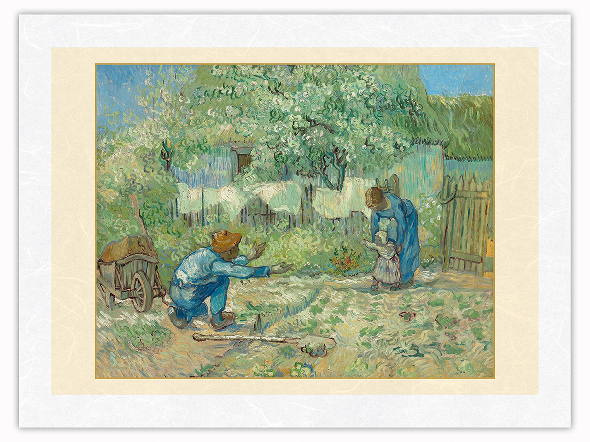 First Steps after Millet - From an Original Color Painting by Vincent ...