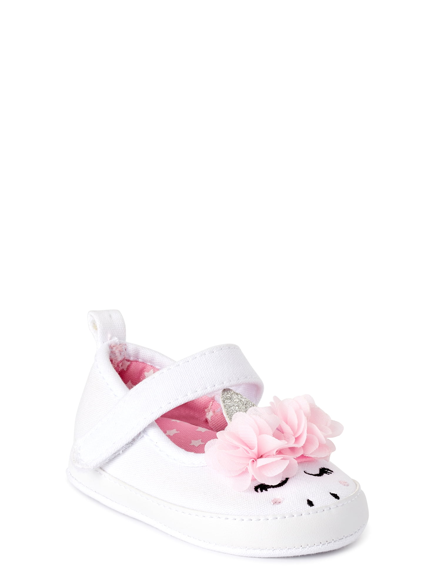 First Steps by Stepping Stones Flower Unicorn Baby Crib Mary Jane
