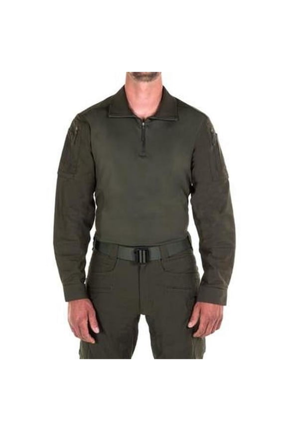 111004-830-M-R Men's Defender Ls Shirt Od Green M