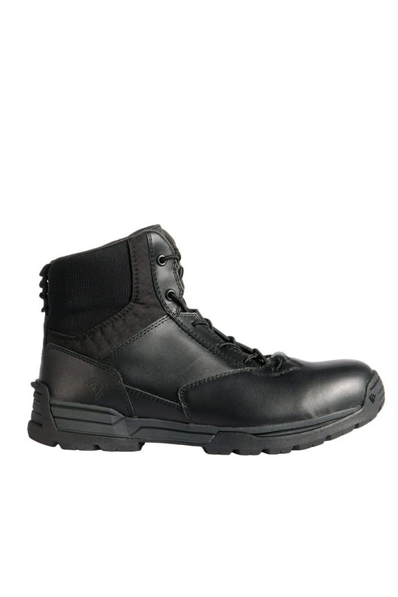 6" Side Zip Duty Boot, Black, Men's Size 12, Rugged - Outdoor Use