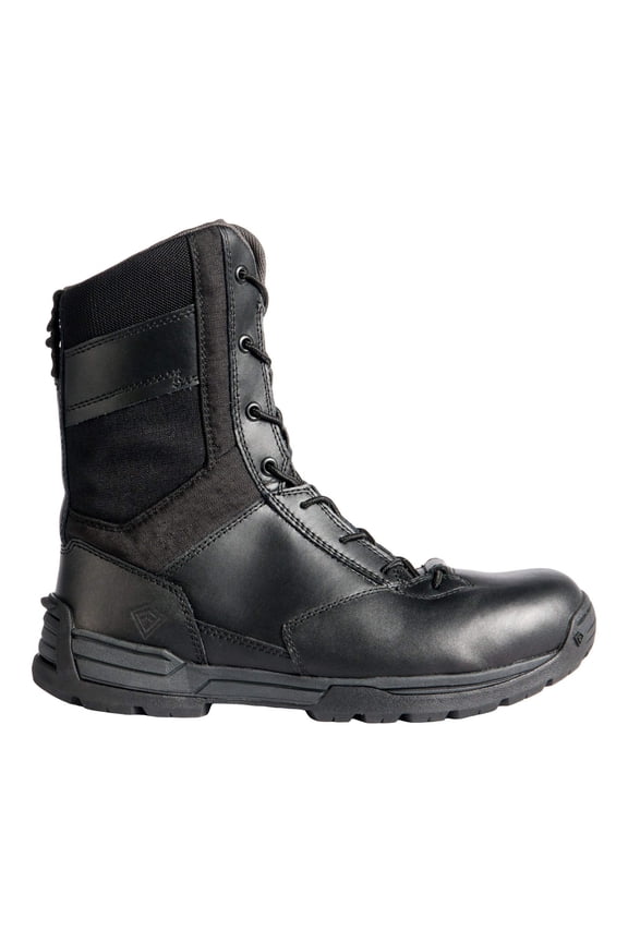 8" Side Zip Duty Boot, Black, Men's Size 8, Rugged - Outdoor Use