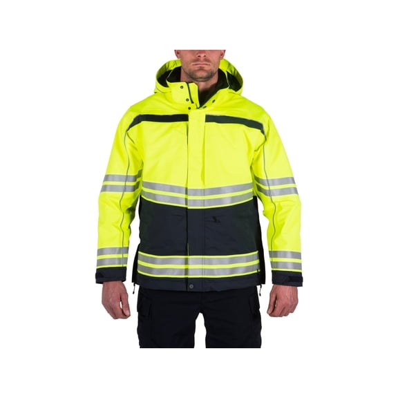 First Mens Tactix High-Vis Parka, Midnight Navy, XXL Regular