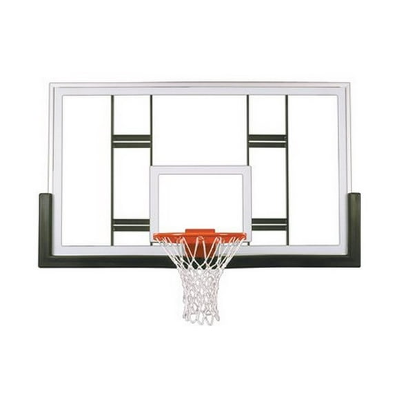 First Team Contender Upgrade Package Steel-Glass Gymnasium Backboard44; Rim & Pad Upgrade Package- Forest Green