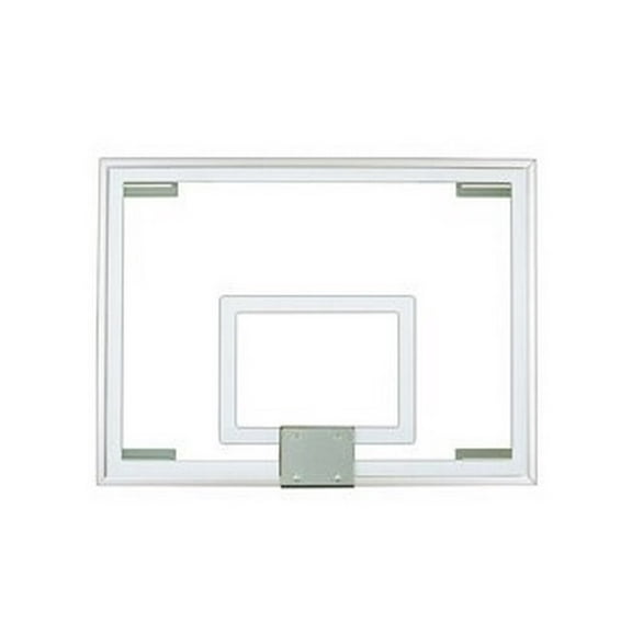 First Team FT231 Tempered Glass 40 X 54 in. Glass Backboard44; Scarlet