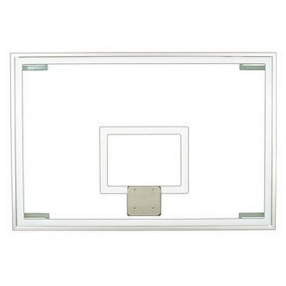 First Team FT236 Tempered Glass 48 X 72 in. Official Glass Backboard44; Kelly Green