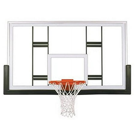 First Team FT239 Tempered Glass 42 X 72 in. Official Conversion Glass Backboard44; Navy Blue