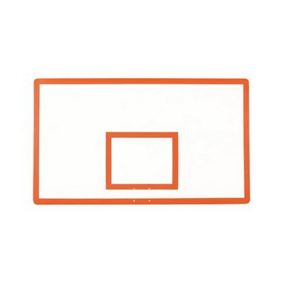 First Team FT280 Fiberglass 42 x 72 in. Rectangular Fiberglass Backboard44; Saddle Brown