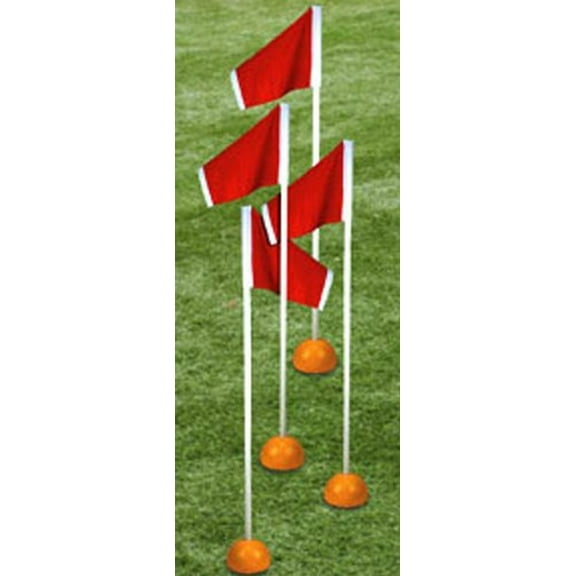 First Team FT4025TF Steel Official Soccer Corner Flags for Turf Fields
