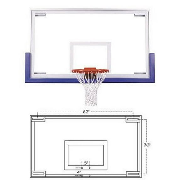 First Team FT72 Foam Rubber 72 in. Recreational TuffGuard Backboard Padding44; Forest Green