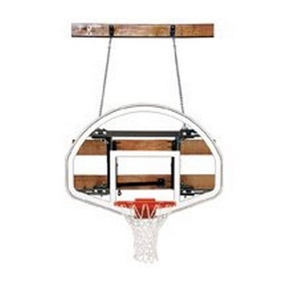 First Team FoldaMount46 Advantage Steel-Glass Side Folding Wall Mounted Basketball System