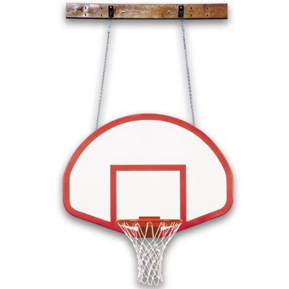 First Team FoldaMount46 Rebound Steel-Fiberglass Side Folding Wall Mounted Basketball System