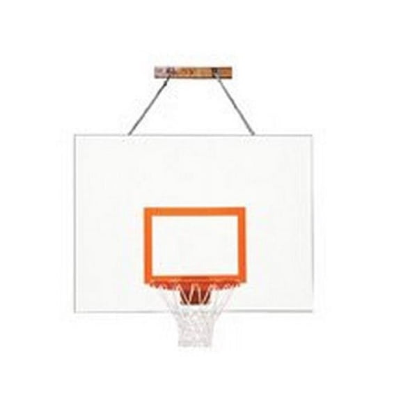 First Team FoldaMount82 Aggressor Steel Side Folding Wall Mounted Basketball System44; Royal Blue