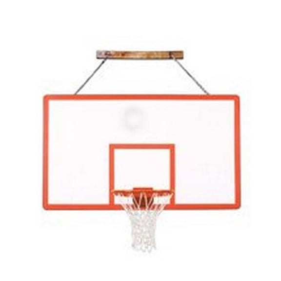 First Team FoldaMount82 Performance Steel-Fiberglass Side Folding Wall Mounted Basketball System44; Black