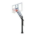 thumbnail image 1 of First Team Force Pro Steel-Glass In Ground Adjustable Basketball System44; Maroon, 1 of 1