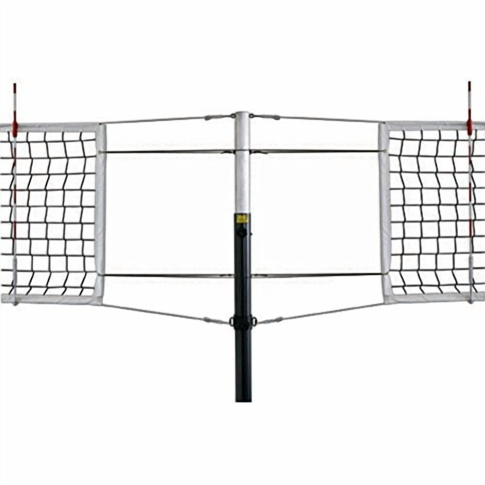First Team Frontier Complete-SBS Steel Competition Steel Volleyball System44; Saddle Brown