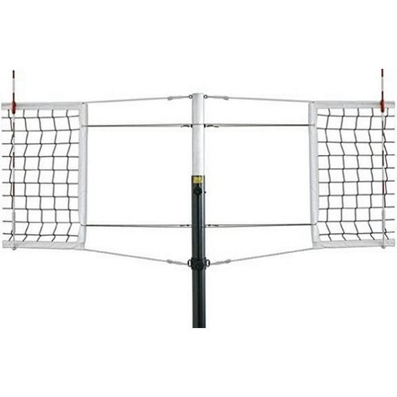 First Team Galaxy Express-SBS Titanium Competition Titanium Volleyball System with Sockets44; Brick Red