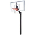 thumbnail image 1 of First Team Legacy Nitro Steel-Glass In Ground Fixed Height Basketball System44; Brick Red, 1 of 1