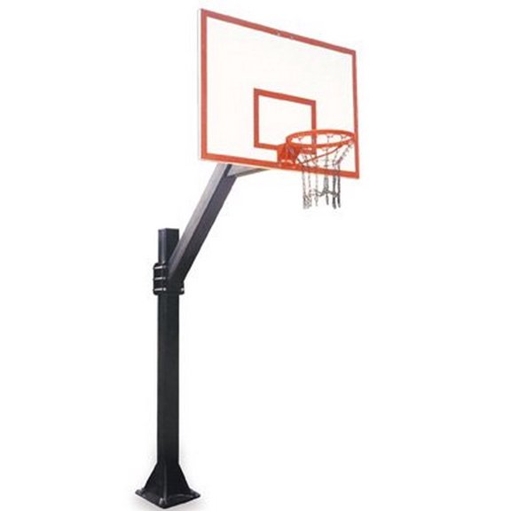 First Team Legend Dynasty-BP Steel-Fiberglass In Ground Fixed Height Basketball System44; Gold