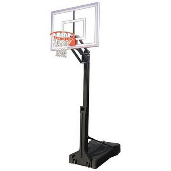 First Team OmniChamp II Steel-Acrylic-HDPE Portable Basketball System44; Black
