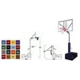 thumbnail image 1 of First Team Rampage Nitro Portable Basketball Hoop with 60 Inch Glass Backboard Color: Black, 1 of 1