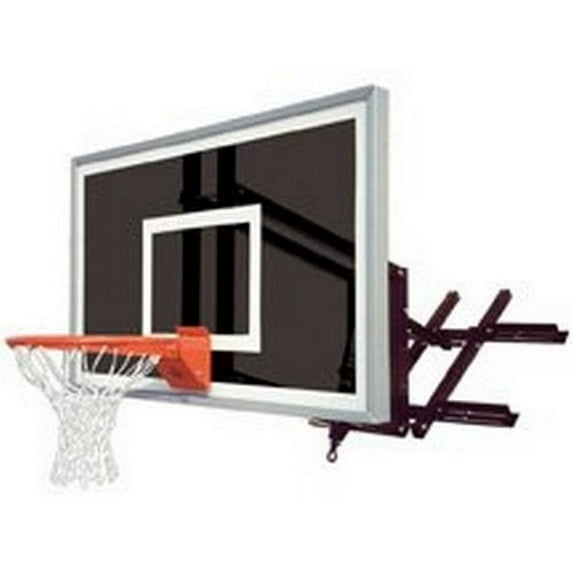 First Team RoofMaster EclipseSteel-Smoked Glass Roof Mounted Adjustable Basketball System44; Grey