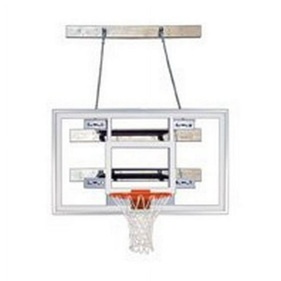 First Team SuperMount68 Pro Steel-Glass Wall Mounted Basketball System44; Royal Blue
