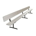 thumbnail image 1 of First Team TEM-PB-15-B Steel-Aluminum 15 ft.  Portable Player Bench with Backrest, Gold, 1 of 1
