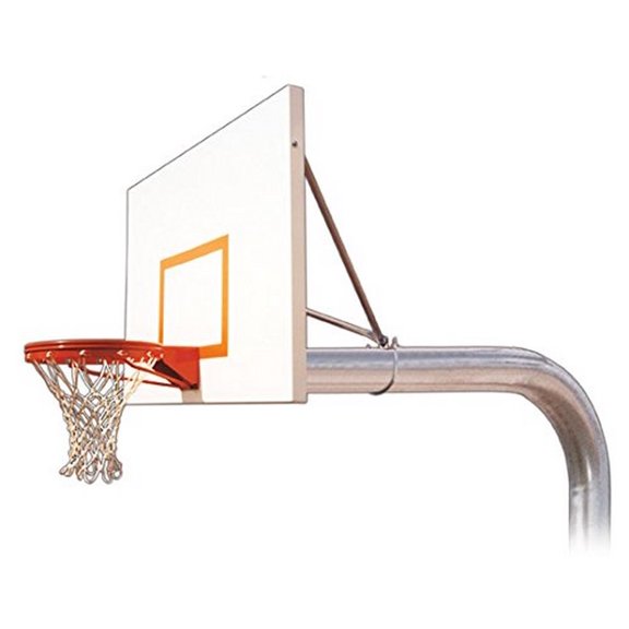 First Team Tryant Playground Steel In Ground Fixed Height Basketball System44; Grey