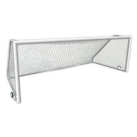 First Team World Class 40 Sr. Club-PM 21 x 7 ft. Round Permanent Aluminium Soccer Goal44; White